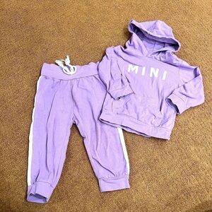 Purple Girls “Mini” Matching Sweatsuit